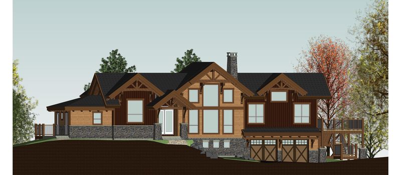 Rustic-Redstone-Canadian-Timberframes-Design-Front-Elevation